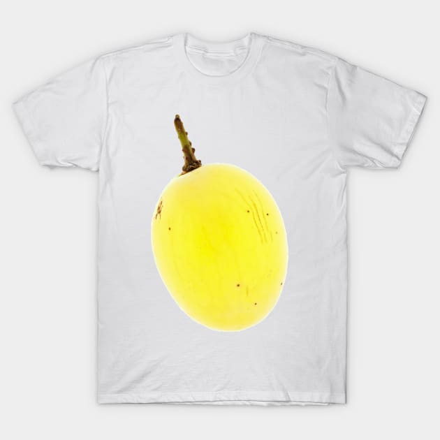 White seedless grape close-up T-Shirt by SDym Photography